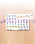 Buzzing In The Rain - Watercolor Planner Stickers MINI - House Chores