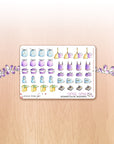 Buzzing In The Rain - Watercolor Planner Stickers MINI - House Chores