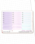 Buzzing in the Rain - Watercolor Planner Stickers MINI - 1,5'' Miniboxes