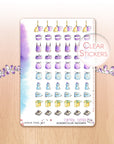 Buzzing In The Rain - Watercolor Planner stickers - House Chores