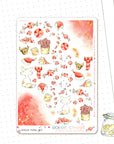 Baker Street - Decorative Watercolor Stickers - Christmas Candies FOILED ✨
