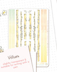 Washi watercolor stickers