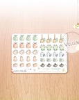 Far Away - Watercolor Planner Stickers MINI - House Chores