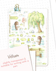 In The Willows 🌸 Reading Moles at Pond Stickers Illustrations