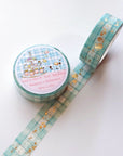 In The Willows 🌸 Blue Tartan 15mm Washi Tape