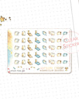 Accounting watercolor stickers