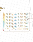 Accounting watercolor stickers