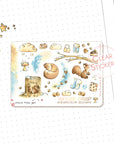 Winter Crisp - Decorative Watercolor Stickers MINI - Squirrels