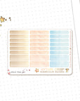Watercolor stickers mini boxes