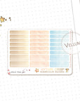Watercolor stickers mini boxes