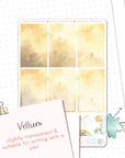 Writing At Dawn - Watercolor Planner Stickers - 1,5’’ Fullboxes Brown