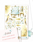 Writing At Dawn - Decorative Stickers - Armchairs FOILED ✨