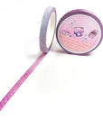 Buzzing In The Rain - Thin Purple & Light Blue Washi Tape