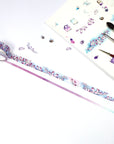 Buzzing In The Rain - Thin Purple & Light Blue Washi Tape
