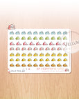 S* Happens - Decorative Watercolor Stickers MINI - Little Rainbow Poops