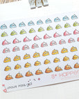 Watercolor Poops stickers