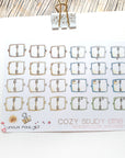 Ring bound planners stickers in neutral tones
