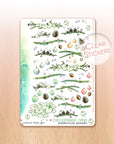 Christmas watercolor decorative planner stickers