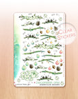 Christmas watercolor decorative planner stickers