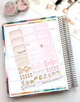 Hemiboxes and Eventboxes Watercolor planner stickers Love theme