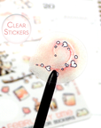 Love is the air - Decorative Watercolor Stickers - Clouds, Birds & Raccoons