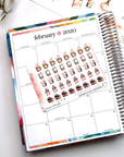 Watercolor decorative stickers - hot beverages