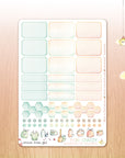 1,5’’ Hemiboxes & Eventboxes from our watercolor planner stickers collection