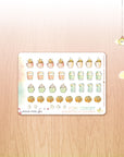 Watercolor stickers hot beverages