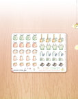 Housechores watercolor stickers