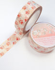 Pink watercolor washi tapes with paws pattern