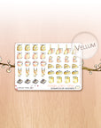 Love Is In The Air - Watercolor Planner Stickers MINI - House Chores