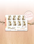 Love Is In The Air - Decorative Watercolor Stickers MINI - Raccoon Giving Love