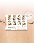 Love Is In The Air - Decorative Watercolor Stickers MINI - Raccoon Giving Love