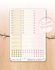 Love Is In The Air - Watercolor Planner Stickers - 1,5’’ wide Miniboxes