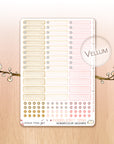 Love Is In The Air - Watercolor Planner Stickers - 1,5’’ wide Miniboxes
