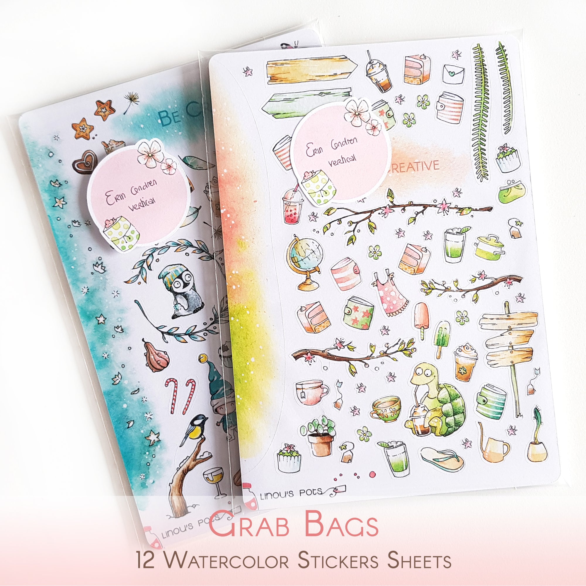 Grab Bags with 12 Mixed Stickers Sheets