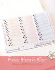 Late Summer - Watercolor Planner Stickers MINI - HOBONICHI COUSIN Eventboxes FOILED ✨