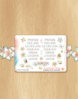 Late Summer - Watercolor Planner Stickers MINI - Weekly Lettered Headers
