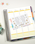 Late Summer - Watercolor Planner Stickers MINI - Weekly Lettered Headers