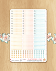 Late Summer - Watercolor Planner Stickers - 1,5'' Miniboxes