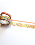 Flowered watercolor washi tape for summer