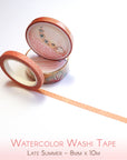 Thin washi tape in peach colors
