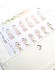 Off The Clock - Foiled Watercolor Planner Stickers MINI - Work & Study Headers ✨