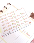 Off The Clock - Watercolor Planner Stickers MINI  - Self Care Headers