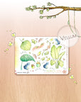 Off The Clock - Decorative Watercolor Stickers MINI - Frogs & Leaves