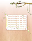 Off The Clock - Watercolor Planner Stickers MINI - Self Care Headers