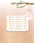 Off The Clock - Watercolor Planner Stickers MINI  - Self Care Headers