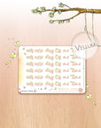 Off The Clock - Watercolor Planner Stickers MINI - Self Care Headers