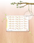 Off The Clock - Watercolor Planner Stickers MINI  - Self Care Headers