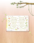 Off The Clock - Watercolor Planner Stickers MINI - Weekly Lettered Headers